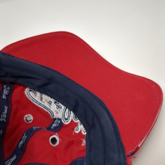 Titleist by New Era Slideback Hat Red One Size Adjustable Embroidered - Picture 8 of 11